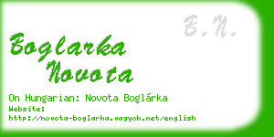 boglarka novota business card